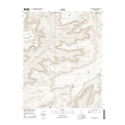 2014 Map of Powell Plateau, 2014 Print