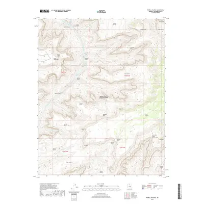 2018 Map of Powell Plateau, 2018 Print