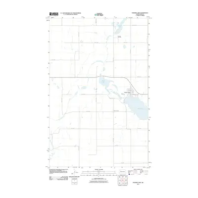 2011 Map of Powers Lake, 2011 Print
