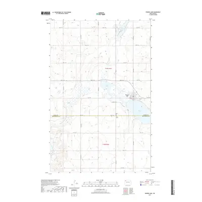 2017 Map of Powers Lake, 2017 Print