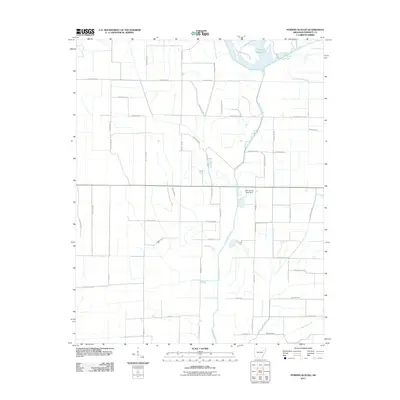 2011 Map of Powers Slough, 2011 Print