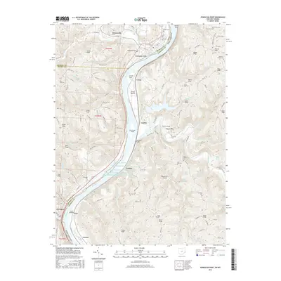2016 Map of Powhatan Point, 2016 Print