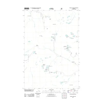 2011 Map of Pozega Lakes, 2011 Print