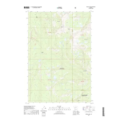 2020 Map of Pozega Lakes, 2020 Print