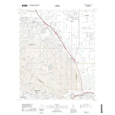 2018 Map of Prado Dam, 2018 Print