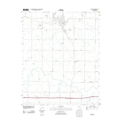 2012 Map of Prague, 2012 Print