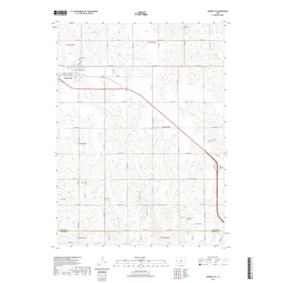 2018 Map of Prairie City, 2018 Print