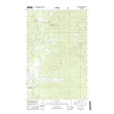 2017 Map of Prater Mountain, 2017 Print