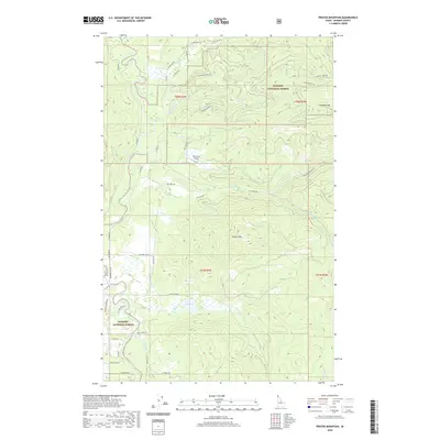 2020 Map of Prater Mountain, 2020 Print
