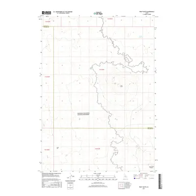 2017 Map of Pratt Butte, 2017 Print