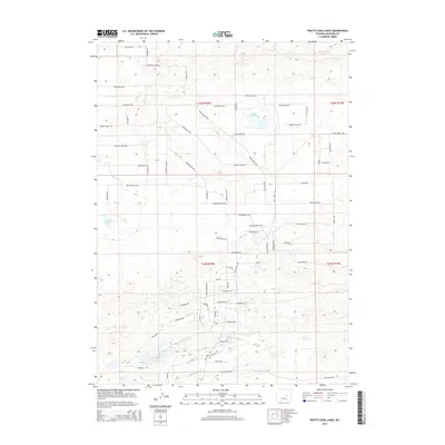 2015 Map of Pratts Soda Lakes, 2015 Print