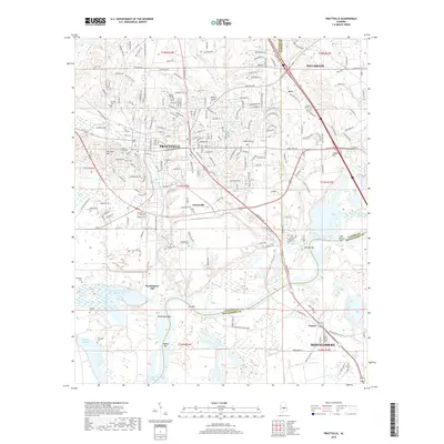 2018 Map of Prattville, 2018 Print