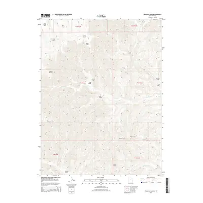 2014 Map of Preacher Canyon, 2014 Print