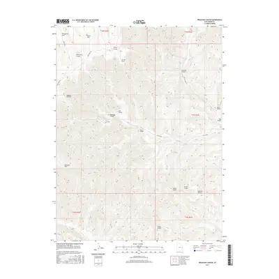 2017 Map of Preacher Canyon, 2017 Print
