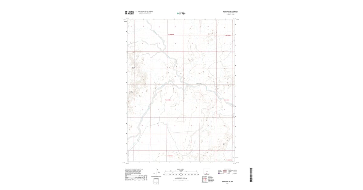 2021 Map of Prehistoric Rim, Sweetwater County, WY — High-Res | Pastmaps
