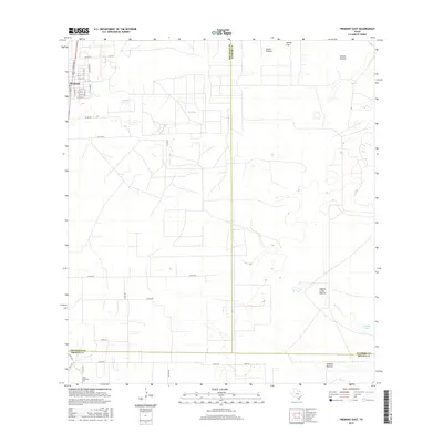 2016 Map of Premont East, 2016 Print