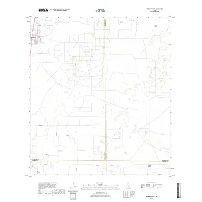 2019 Map of Premont East, 2019 Print