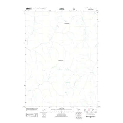 2012 Map of Prescott Mountain, 2012 Print