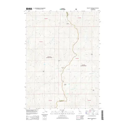 2015 Map of Prescott Mountain, 2015 Print