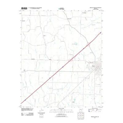2011 Map of Prescott West, 2011 Print