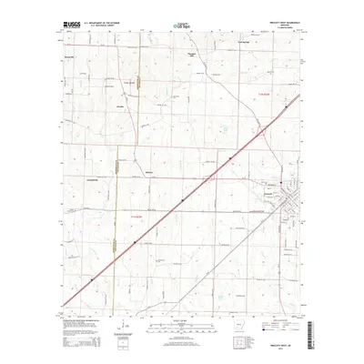 2014 Map of Prescott West, 2014 Print