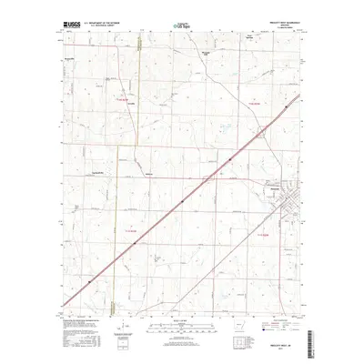 2017 Map of Prescott West, 2017 Print