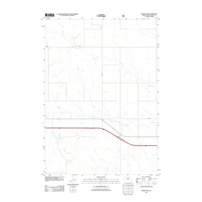 2012 Map of Presho NW, 2012 Print