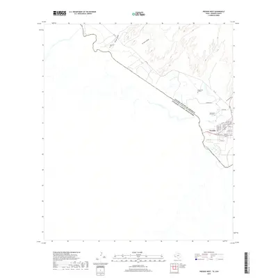 2019 Map of Presidio West, 2019 Print