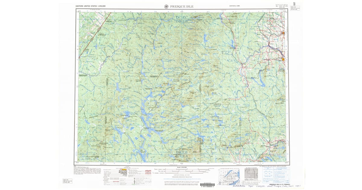 1960s Maps of Ashland ME Pastmaps - Presque Isle Aroostook County Me Usgs Topo 1960 Og 1200x630 