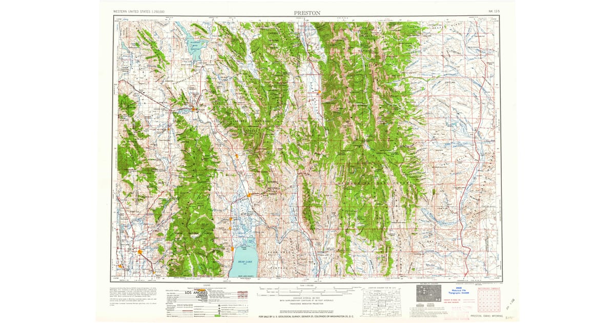 1960s Maps of Bedford, WY | Pastmaps
