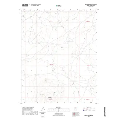 2018 Map of Preston Mesa North, 2018 Print
