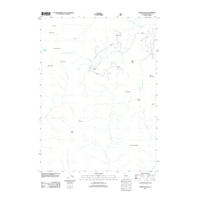 2012 Map of Preston Peak, 2012 Print
