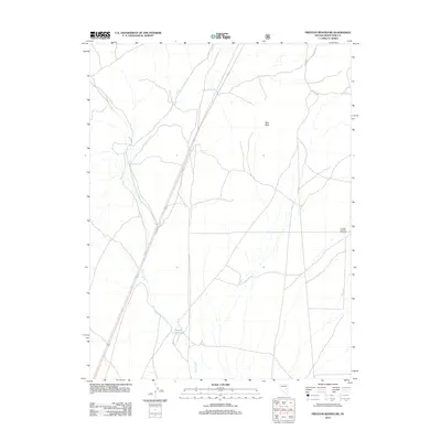 2012 Map of Preston Reservoir, 2012 Print