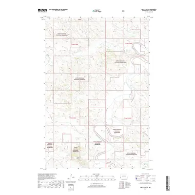 2017 Map of Pretty Butte, 2017 Print