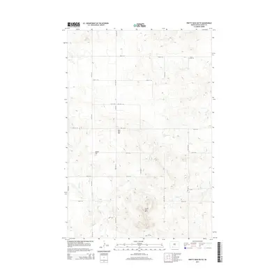 2014 Map of Pretty Rock Butte, 2014 Print