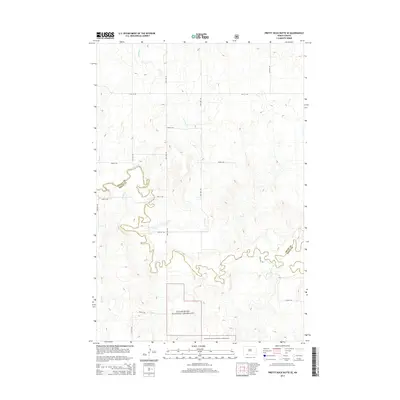 2014 Map of Pretty Rock Butte SE, 2014 Print