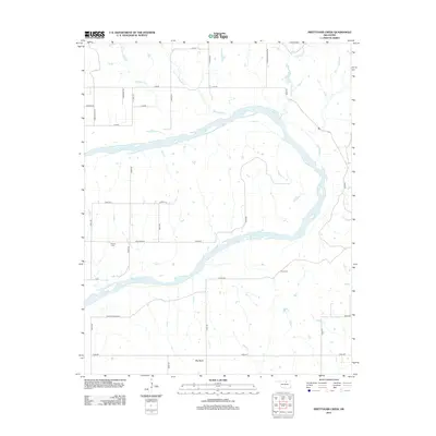 2012 Map of Prettyhair Creek, 2012 Print