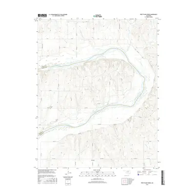 2016 Map of Prettyhair Creek, 2016 Print