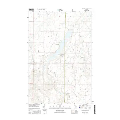 2014 Map of Prickett Lake, 2014 Print