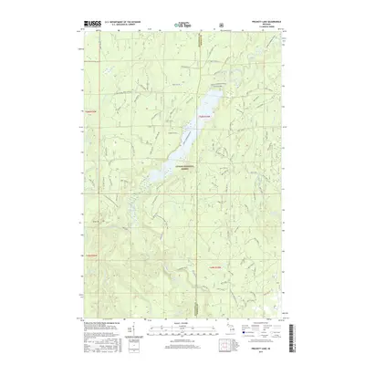 2017 Map of Prickett Lake, 2017 Print