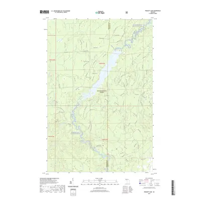 2019 Map of Prickett Lake, 2019 Print