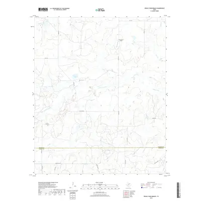 2019 Map of Prickly Pear Branch, 2019 Print