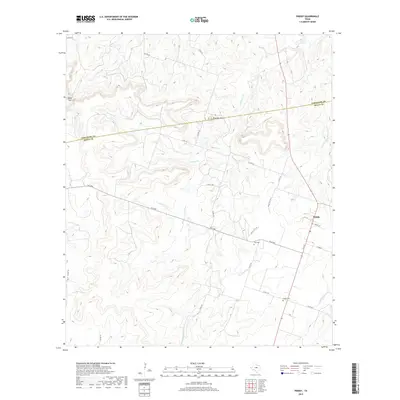 2019 Map of Priddy, 2019 Print