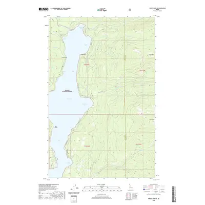 2020 Map of Priest Lake NE, 2020 Print