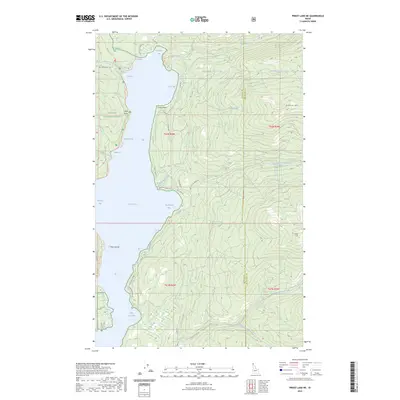 2023 Map of Priest Lake NE, 2023 Print