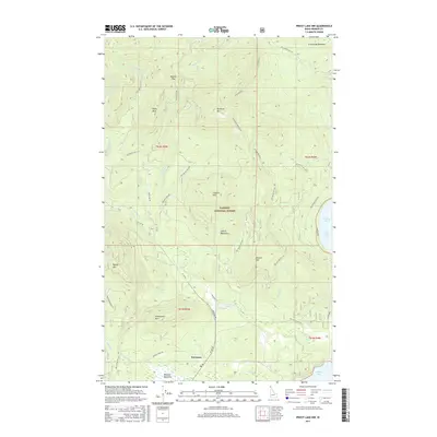 2017 Map of Priest Lake NW, 2017 Print
