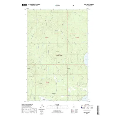 2020 Map of Priest Lake NW, 2020 Print