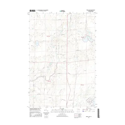 2015 Map of Priest Lake, 2015 Print