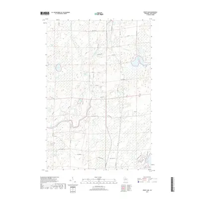 2018 Map of Priest Lake, 2018 Print