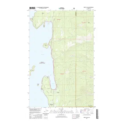 2017 Map of Priest Lake SE, 2017 Print